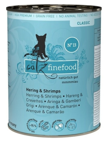 Catz Finefood Classic N.13 Śledź i krewetki 400g