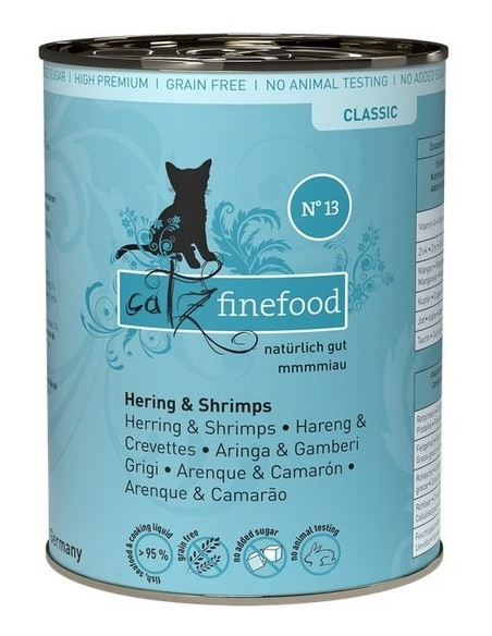 Catz Finefood Classic N.13 Śledź i krewetki 400g