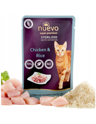 Nuevo Sterilized Chicken & Rice - Kurczak z ryżem 85g