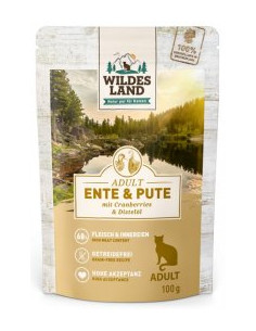 Wildes Land Cat Classic Adult Ente & Pute - Kaczka z...