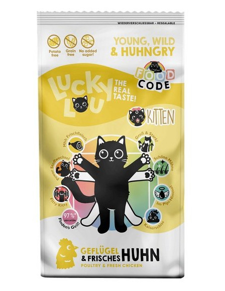 Lucky Lou Food Code Lifestage Kitten - Drób 340g