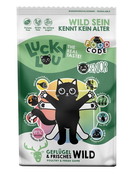 Lucky Lou Food Code Lifestage Senior - Drób i dziczyzna 340g