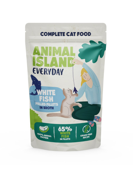 Animal Island Everyday 4 pack - Biała ryba, Indyk 4 x 85g