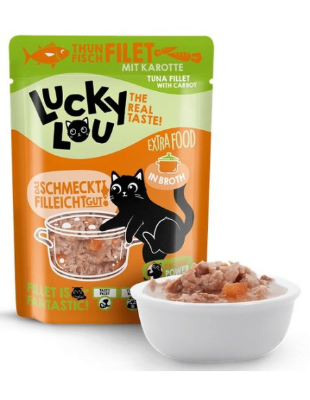Lucky Lou Extrafood Tuńczyk i marchewka w bulionie saszetka 70g