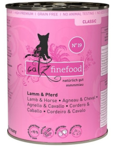 Catz Finefood Classic N.19 Jagnięcina i konina 400g