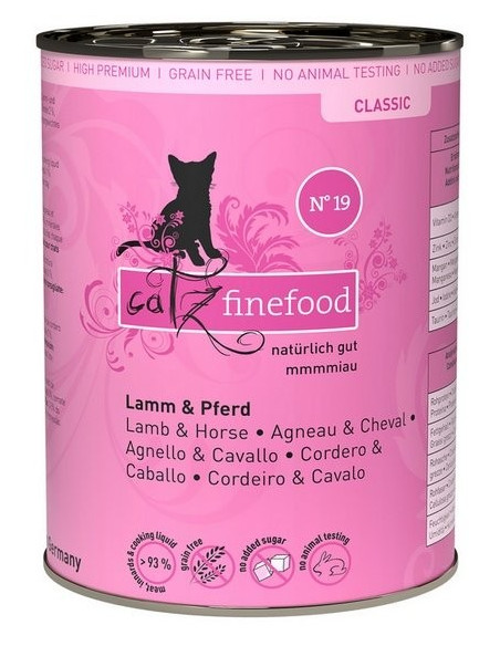 Catz Finefood Classic N.19 Jagnięcina i konina 400g