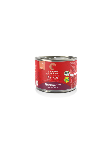 HERRMANN'S Selection Cat Bio Rind- Bio wołowina z dynią 200g