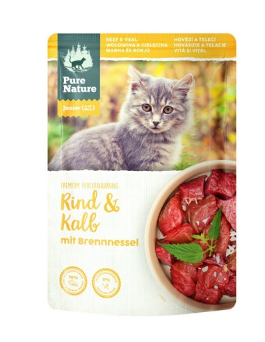 Pure Nature Junior Kitten - Wołowina z cielęciną dla kociąt 85g