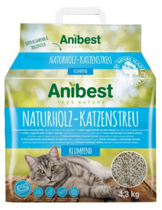 Anibest Żwirek drewniany dla kota 10L / 4,3kg