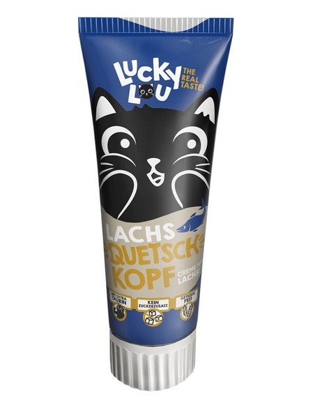 Lucky Lou Quetschkopfe pasta dla kota - Łosoś 75g