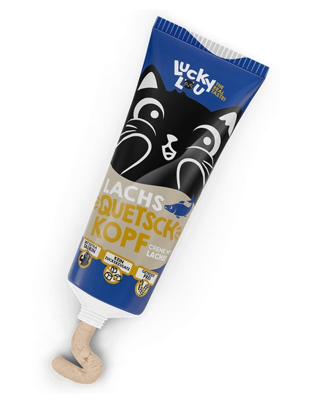 Lucky Lou Quetschkopfe pasta dla kota - Łosoś 75g