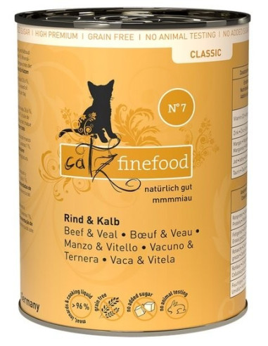 Catz Finefood Classic N.07 Wołowina i cielęcina 400g