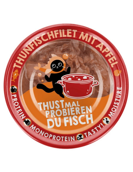 Lucky Lou Extrafood Tuńczyk i jabłko w bulionie puszka 70g