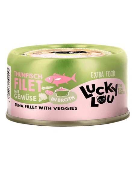 Lucky Lou Extrafood Tuńczyk i warzywa w bulionie puszka 70g