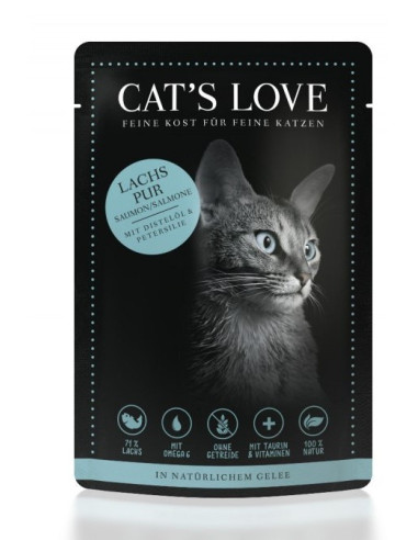 CAT’S LOVE – Łosoś w naturalnej galaretce 85g