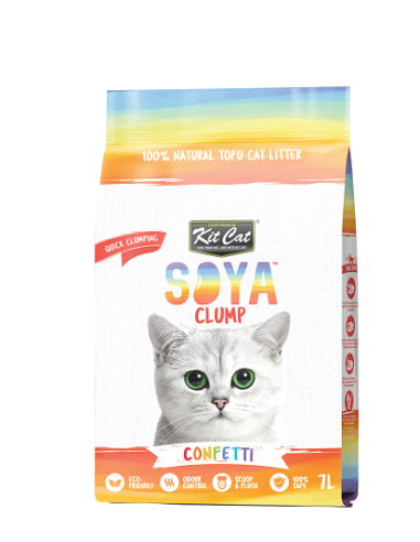 Kit Cat Soya Clump Confetti - żwirek sojowy 7l