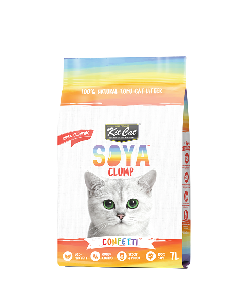 Kit Cat Soya Clump Confetti - żwirek sojowy 7l