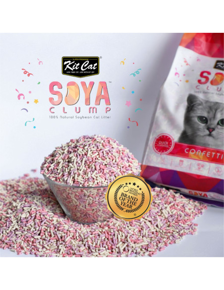 Kit Cat Soya Clump Confetti - żwirek sojowy 7l