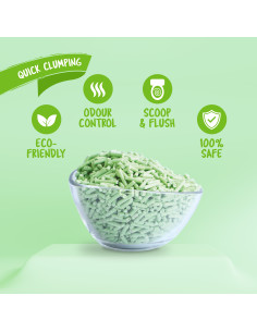 Kit Cat Soya Clump ECO Green Tea - żwirek sojowy 7l 2