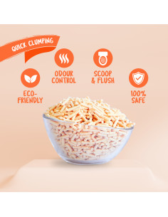 Kit Cat Soya Clump ECO Peach - żwirek sojowy 7l 2