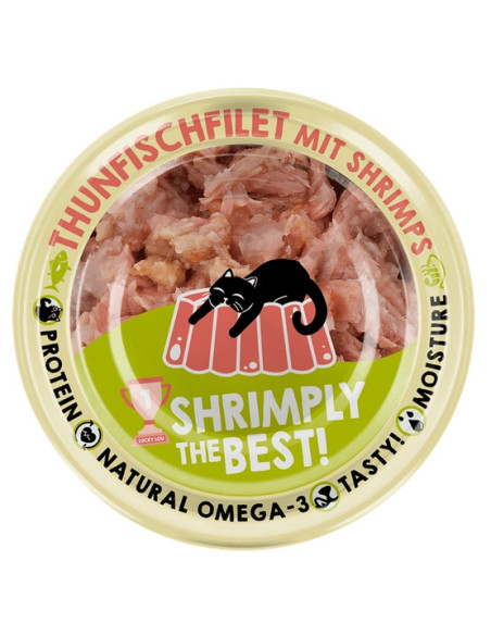 Lucky Lou Extrafood Tuńczyk z krewetkami w galaretce puszka 70g