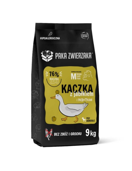 Paka Zwierzaka Kaczka z jabłkiem 9kg