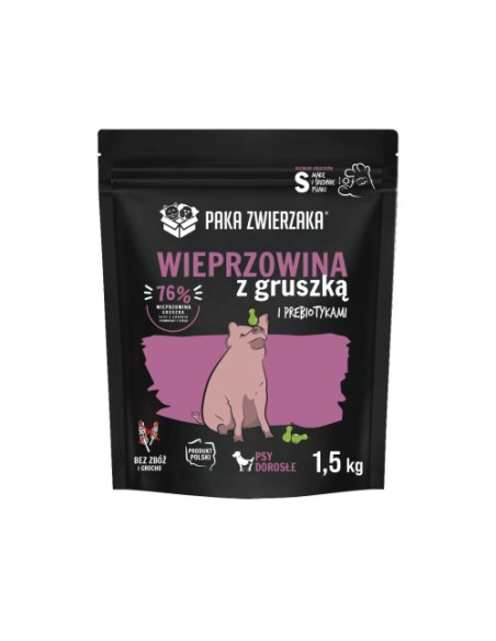 Paka Zwierzaka Wieprzowina z gruszką ,,S" 1,5kg
