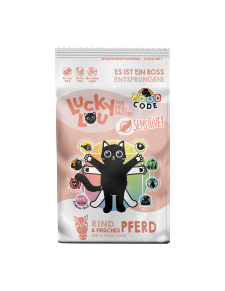 Lucky Lou Food Code Sensitive Wołowina & Konina 1,7kg