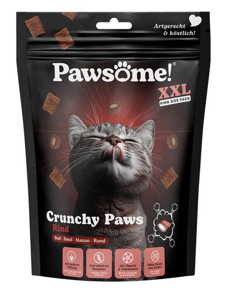 Pawsome Przysmak Crunchy Paws XXL Wołowina 150g