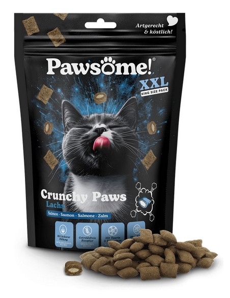 Pawsome Przysmak Crunchy Paws XXL Łosoś 150g