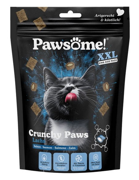 Pawsome Przysmak Crunchy Paws XXL Łosoś 150g
