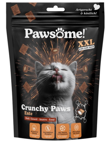 Pawsome Przysmak Crunchy Paws XXL Kaczka 150g