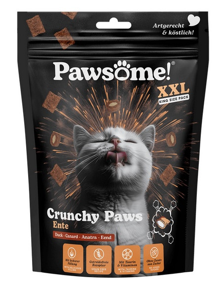 Pawsome Przysmak Crunchy Paws XXL Kaczka 150g