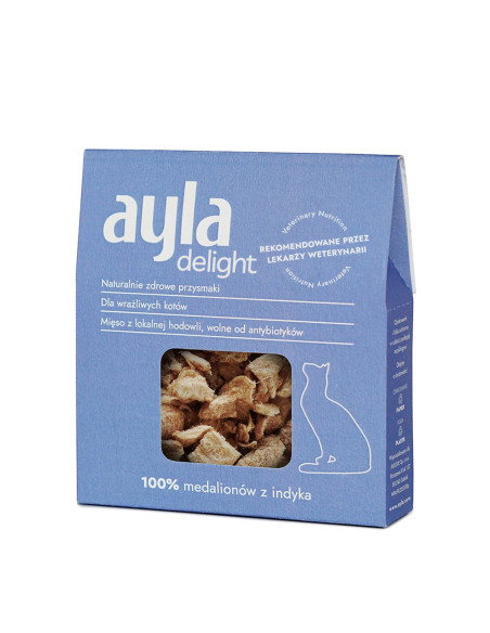 Ayla Cat Przysmaki liofilizowane - Medaliony z indyka 100%