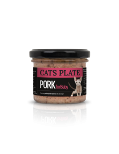 Cats Plate for Baby - Wieprzowina 100g