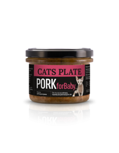 Cats Plate for Baby - Wieprzowina 180g
