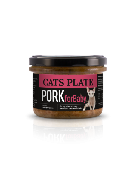 Cats Plate for Baby - Wieprzowina 180g