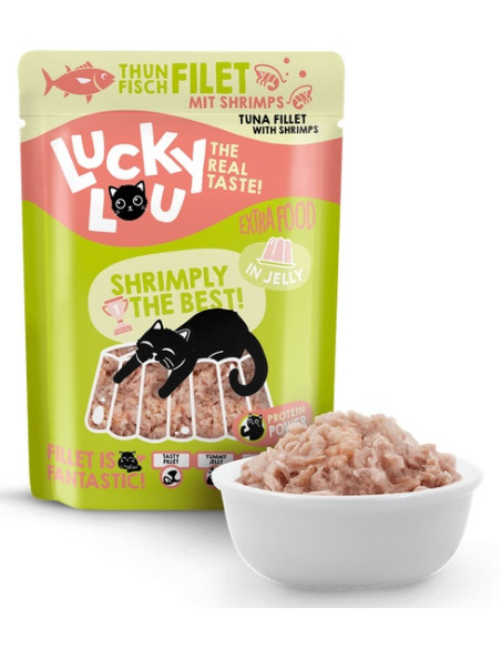 Lucky Lou Extrafood Tuńczyk i krewetki w galaretce 70g