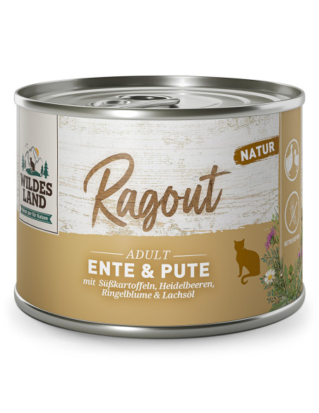 Wildes Land Cat Ragout Ente Pute - Kaczka z indykiem 180g
