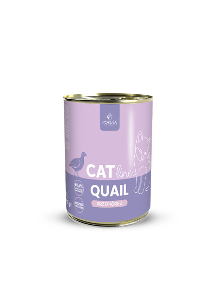 Pokusa CatLine Kitten - Przepiórka 400g