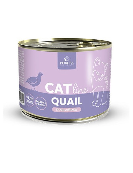 Pokusa CatLine Kitten - Przepiórka 200g