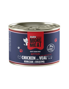 BUBAlicious More Meat Kitten Kurczak Cielęcina 185g