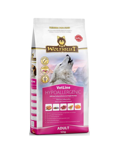 Wolfsblut Dog VetLine Hypoallergenic - Konina i bataty 12kg