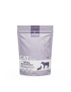 Pokusa CatLine Kitten - Cielęcina z królikiem 1kg