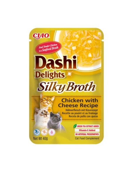 Inaba Cat Dashi Delights Silky - Chicken Cheese 40g