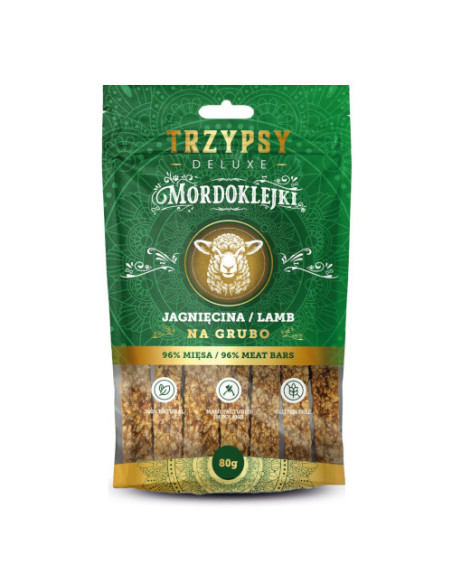 TRZYPSY Deluxe Mordoklejki Na Grubo z Jagnięciny 80g