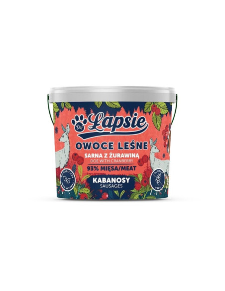 Łapsie Kabanosy Sarna z Żurawiną 160g