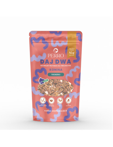Perro DAJ DWA Trenerki - Konina 85g