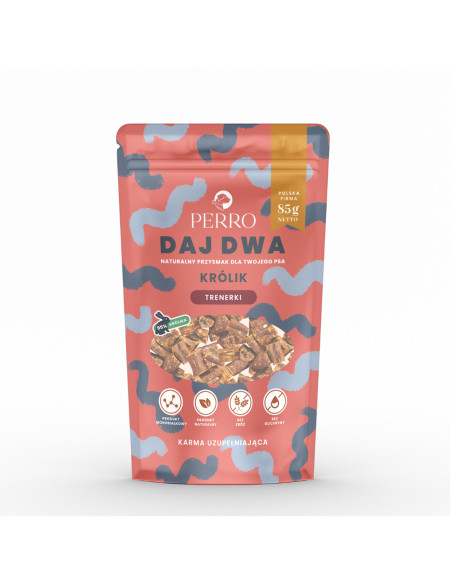 Perro DAJ DWA Trenerki - Królik 85g