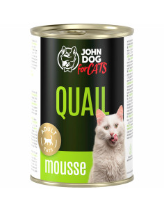 John Dog for Cats Mus - Przepiórka 400g